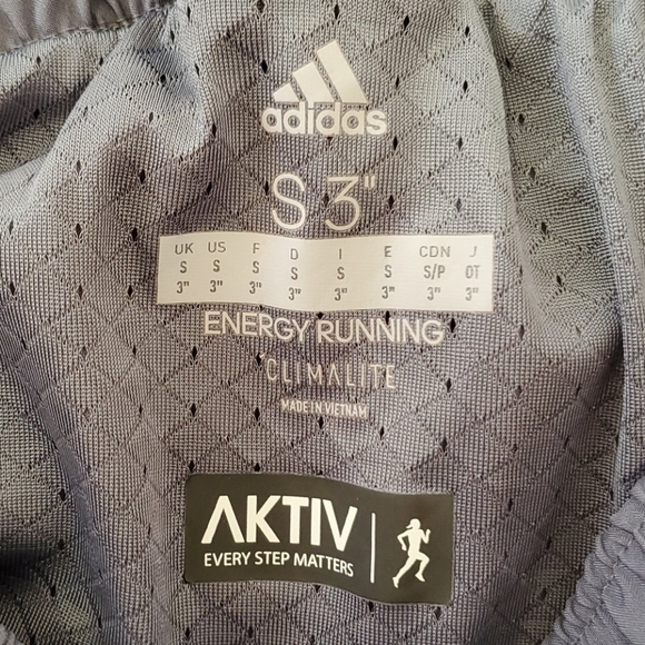 Adidas Gray Energy Running Shorts - Picture 4 of 5